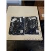 Image 1 : 2 NEW ADIDAS POLO SHIRTS BLACK SIZE LARGE