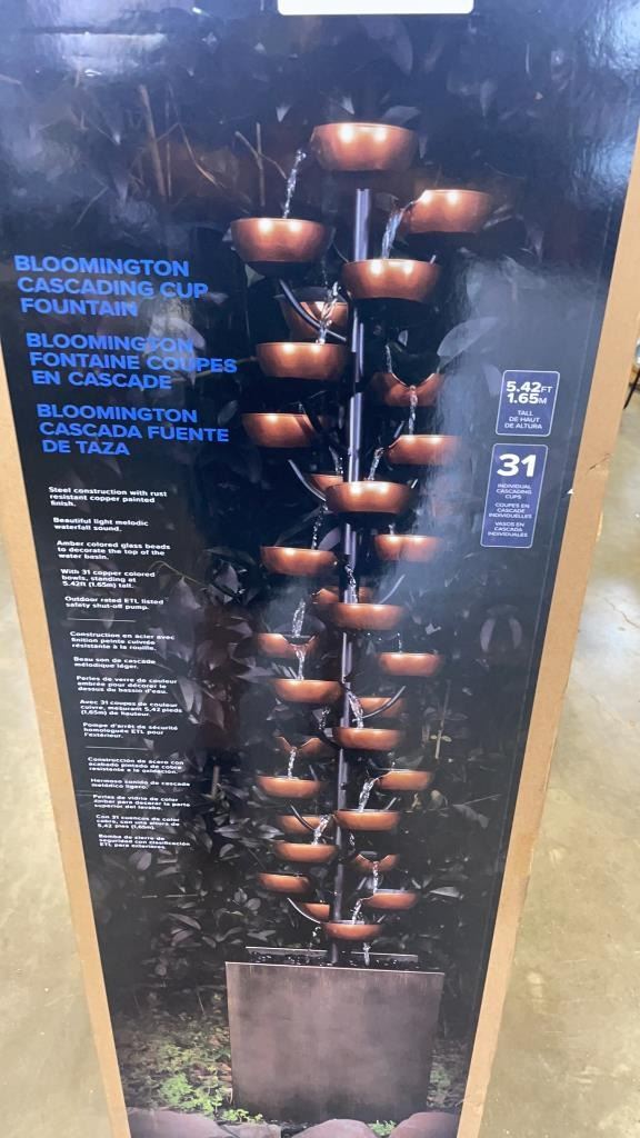 NEW BOND BLOOMING CASCADING CUP FOUNTAIN RETAIL $399