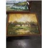 Image 2 : 3 FRAMED OIL PAINTINGS ONE SIGNED