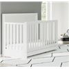Image 1 : STORKCRAFT LUNA CONVERTIBLE CRIB WITH DRAWER - WHITE, MODEL 04550-141-FT - RETAIL $499