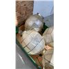 Image 2 : 4 LEADED GLASS PATIO LANTERNS