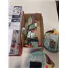 Image 2 : TRAY OF NEW FIDGIT TOYS AND BOX OF CRAFTING SUPPLIUES
