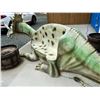 Image 3 : 13' LONG X 5' WIDE X 58" HIGH TRICERATOPS DINOSAUR BENCH.  FIBERGLASS