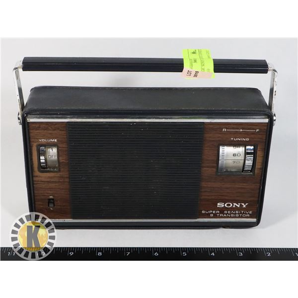 VINTAGE SONY AM RADIO (APPROX 60S ERA)