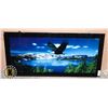 Image 1 : EAGLE THEME LIGHTED WALL ART (APPROX 19" X 38")
