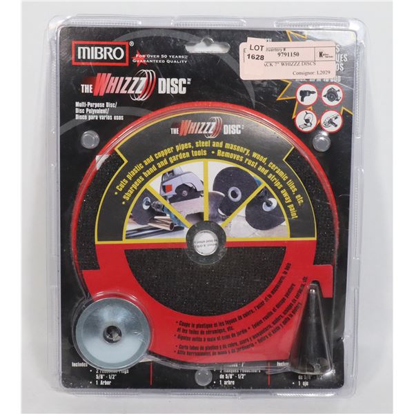 TWO PACK 7" WHIZZZ DISCS