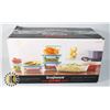 Image 1 : SNAPWARE PURE PIREX GLASS CONTAINER 18 PIECES SET
