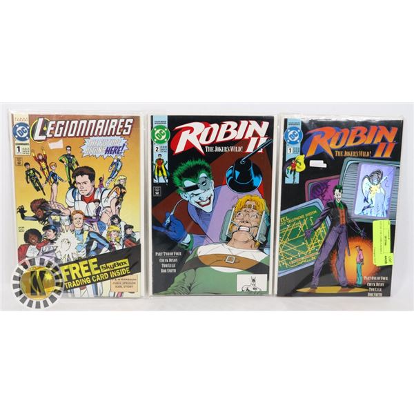 LOT OF 3 DC COMICS ROBIN 2