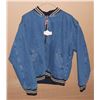 Image 1 : COLEMAN MEN'S FLEECE LINED DENIM VARSITY JACKET, M