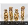 Image 1 : LOT OF 4 GENUINE GOLD FOIL FLAKES IN GLASS