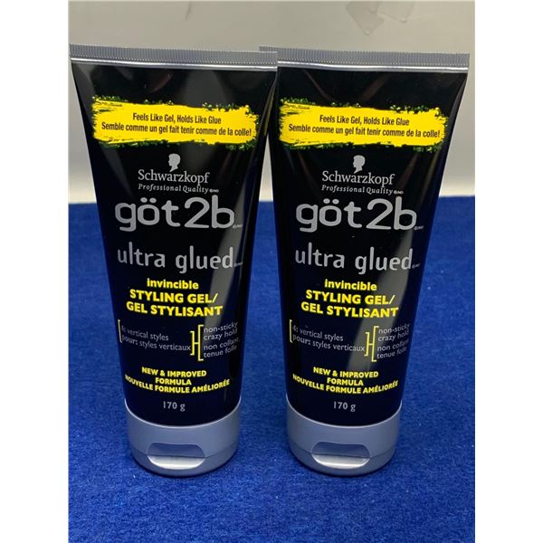 Schwarzkopf got2b Ultra Glued Styling Gel (2 x 170g)