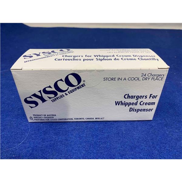 Sysco Chargers for Whipped Cream Dispenser (24 chargers)