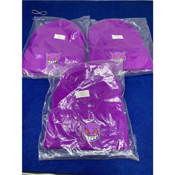 Lot of 3 Purple Beanies