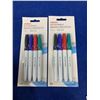 Image 1 : Staples Dry Erase Markers (2 x 4) Assorted Colours
