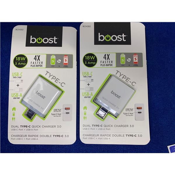 Boost Type C Quick Charger 3.0 (2ct)