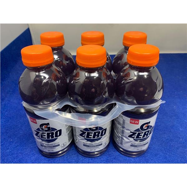 G Zero Sugar Free Electrolyte Beverage-Grape (6 x 591ml)