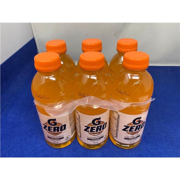 G Zero Sugar Free Electrolyte Beverage-Orange (6 x 591ml)