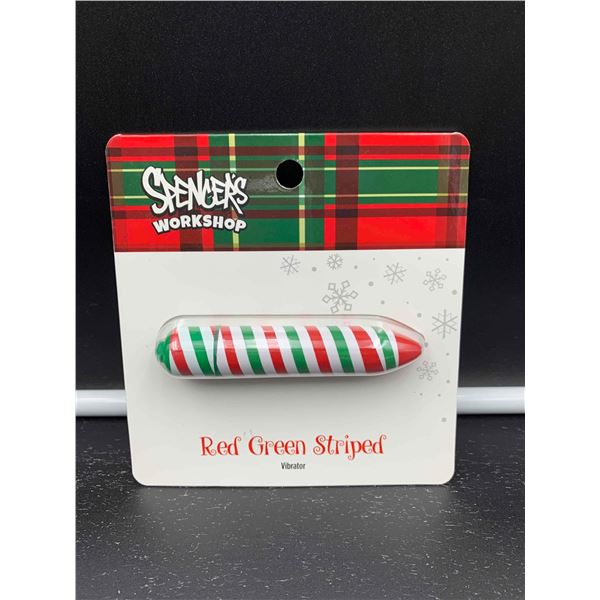 Spencers Red Green Striped Personal Massager