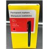 Image 2 : 12 Black Fine Tip Permanent Markers