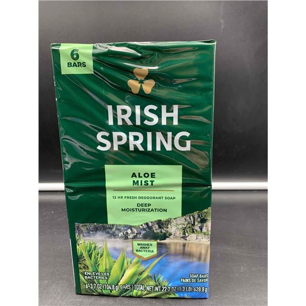 Irish Spring Aloe Mist Bar Soap (6 x 104.8g)