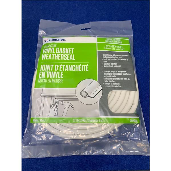 Climatoc Foam Core Vinyl Gasket Weatherseal (16.4ft Strip)