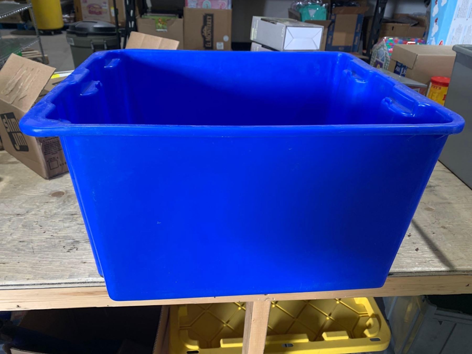 Uline Stack ULINE - Stack and Nest Container -BLUE - 16 x 14 x 11