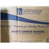 Image 3 : Hoffmaster White Dinner Napkins 17"x17" 1/4 Fold 2 Ply - 1200/Case
