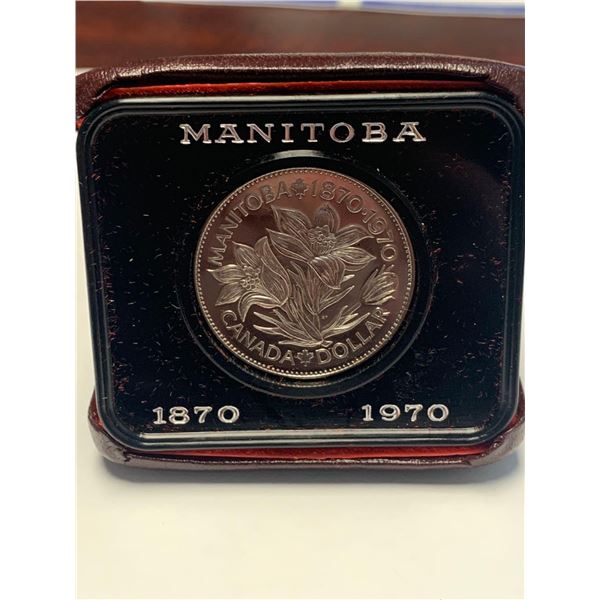 Royal Canadian Mint 1870-1970 Manitoba Cased $1.00 Coin