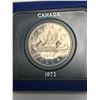 Image 2 : Royal Canadian Mint 1972 Canoe Display Cased $1.00 Coin