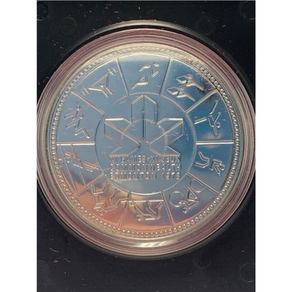 Royal Canadian Mint 1988 cased XI Commonwealth Games Edmonton $1.00 Coin