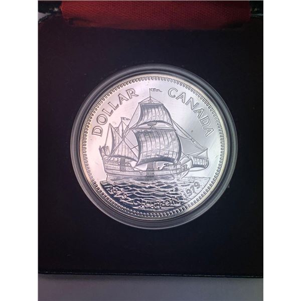 Royal Canadian Mint 1679-1979 $1 The Griffon, Tricentennial of the First Voyage by a Commercial Ship