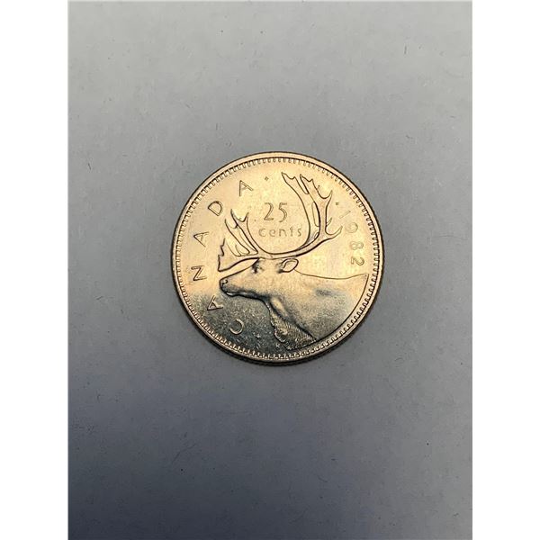 Full roll of Vintage 1982 Canada Quarters ($10.00 Face Value)