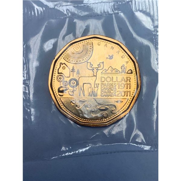 Royal Canadian Mint Proof Sealed Set of 5 - 1911-2011 Parks Canada Dollar Coins