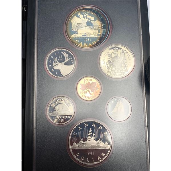 Royal Canadian Mint 1981 , Parliment Specimen .500 Silver Double Dollar Proof Mint Coin Set