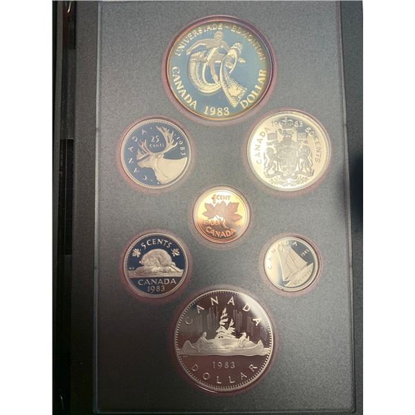 Royal Canadian Mint 1983 , Universiade Specimen .500 Silver Double Dollar Proof Mint Coin Set