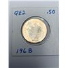 Image 3 : Canada 1968 Queen Elizabeth II 50 cent Coin