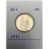 Image 3 : Canada 1971 Queen Elizabeth II 50 cent Coin