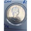 Image 2 : Canada 1972 Canoe Voyageur $1.00 Coin