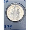 Image 1 : Canada 1974 Queen Elizabeth .50 cent coin