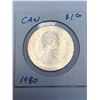 Image 3 : Canada 1980 Canoe Voyageur $1.00 Coin