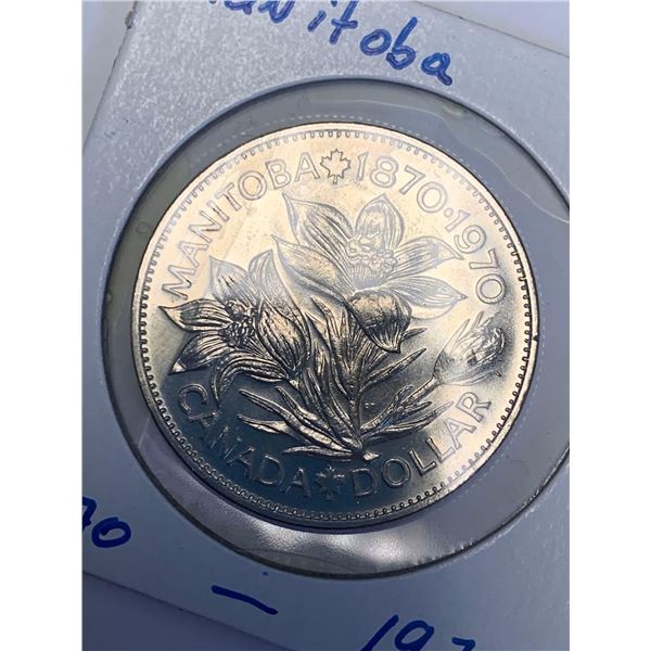 Canada 1870-1970 Manitoba  $1.00 Coin