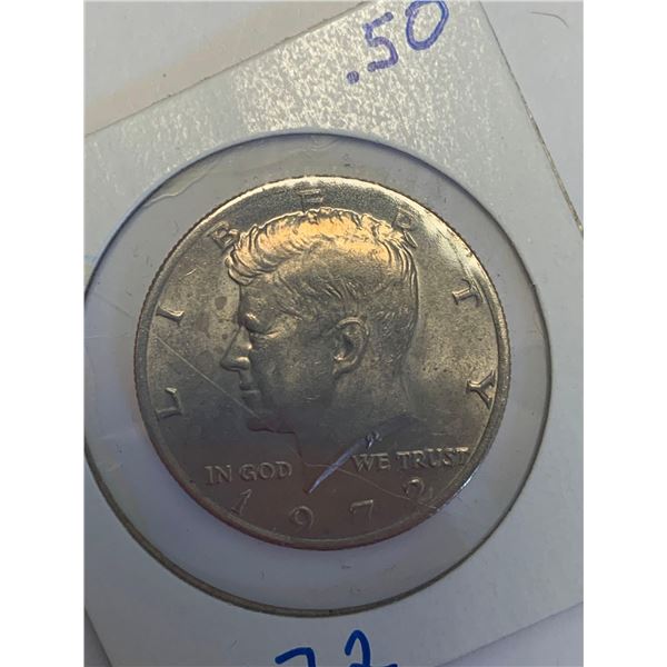 USA 1972 Kennedy Half Dollar Coin