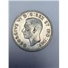 Image 2 : Rare Canada 1945 King George VI .50 Cent Silver Coin