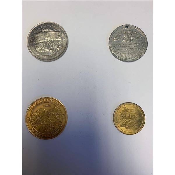 Lot of 4 Vintage Collector Tokens