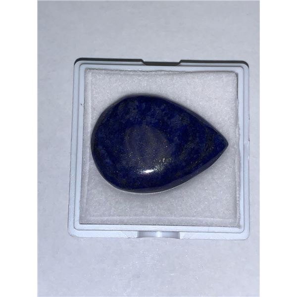 37.75ct Pear Lapis Lazuli Cabochon Ready For Jewelry Setting