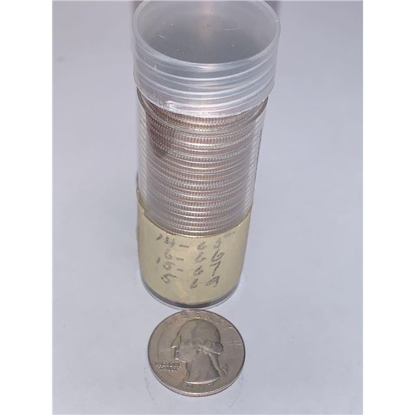 Full Roll of USA Liberty Quarters Assorted Years 1960's