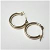 Image 2 : 14K Yellow Gold 0.67G Small Hoop  Earrings (~Size )(Ring is resizable for $40) (~length inches), Sug