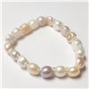 Image 1 : Fresh Water Pearl Flexible  Bracelet (~Size )(Ring is resizable for $40) (~length inches), Suggested