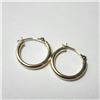 Image 2 : 14K Yellow Gold 0.67G Small Hoop  Earrings (~Size )(Ring is resizable for $40) (~length inches), Sug