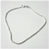 Image 1 : Silver 7.5" Box Chain  Bracelet (~Size )(Ring is resizable for $40) (~length inches), Suggested Reta